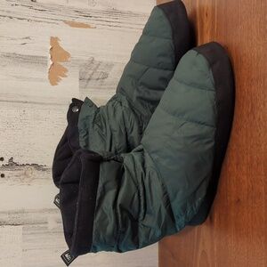 REI duck down slipper booties.
